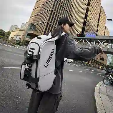 醇龙 多功能运动大容量 尼龙 旅行包 男女同款情侣款 黑色/卡其色/灰色