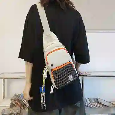 醇龙  斜挎包时尚胸包男女通用尼龙单肩包休闲外出旅游小背包运动包 多色