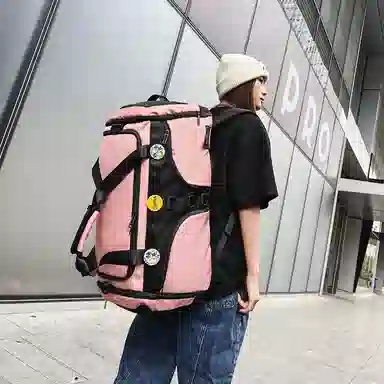 醇龙 大容量干湿分离多功能 尼龙 旅行包 男女同款情侣款 黑/黄/卡其/粉/军绿/青绿/蓝