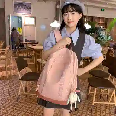 醇龙  尼龙春游小背包外出旅游学生补课双肩包 男女通用 多色