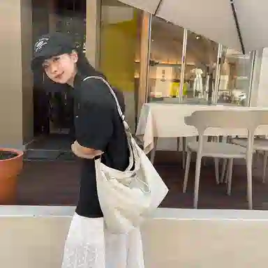 醇龙   尼龙女生多色休闲大包包时尚单肩包大容量上课通勤斜挎包