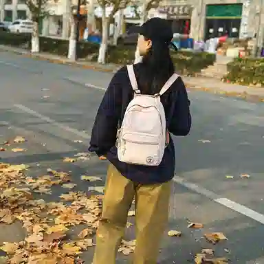 醇龙 日系小型旅行简约学生 尼龙 背包双肩包 女款