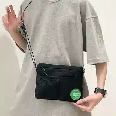 醇龙  尼龙男女通用日韩潮牌旅行多功能零钱手机轻薄收纳单肩斜挎包 多色