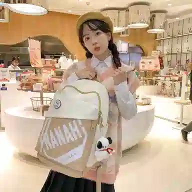 醇龙 高颜值护脊减负旅行轻便大容量学生 双肩包 尼龙 男女通用 多色