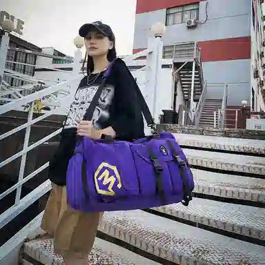 醇龙 休闲简约多功能干湿分离旅游时尚百搭 牛津复合布 旅行包 常规 男女同款情侣款 黑/卡其/红/粉/紫/黄/青绿/牛仔蓝/军绿