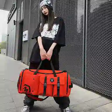 醇龙 大容量多功能干湿分离带独立鞋仓 牛津布 旅行包 男女同款情侣款 黑/黄/灰/白/紫/粉/青绿/桔红