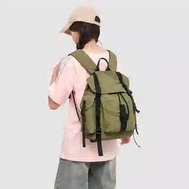 醇龙 时尚潮流简约百搭通勤大容量 尼龙 双肩包 常规 男女同款情侣款 多色