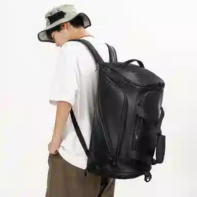 醇龙 休闲防水多功能干湿分离 尼龙布 旅行包 常规 男女同款情侣款 黑