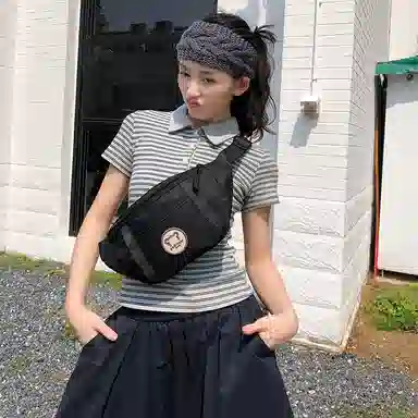 醇龙 日系百搭轻便洋气 尼龙 腰包 常规 男女同款情侣款 多色