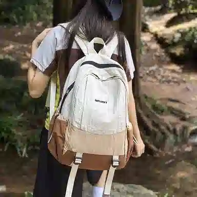 茵初 休闲补习大学轻便小学背包初高中旅行时尚徒步 尼龙 双肩包 男女同款情侣款 多色