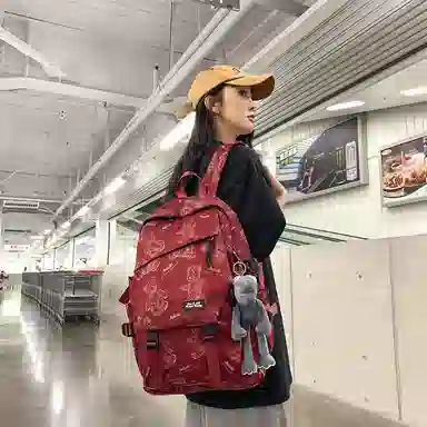 醇龙 大容量简约 尼龙 男女通用 双肩包 多色