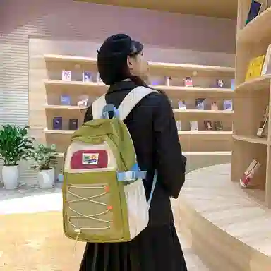 醇龙  尼龙男女通用多色露营多巴胺双肩包电脑大容量