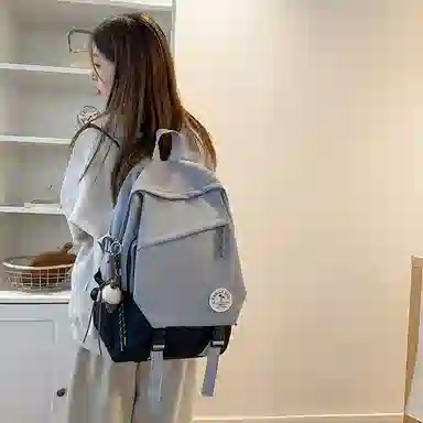 醇龙 大容量电脑包旅行包背包初中生高中生大学生书包通勤 尼龙 双肩包 男女同款情侣款 多色