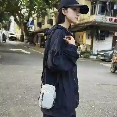 醇龙 潮流休闲 尼龙 手机包 男女同款情侣款 黑色/白色/桔色/绿色