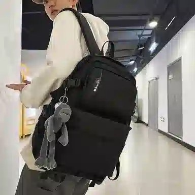 醇龙 尼龙 男女通用 多色 拉链开合大容量 双肩包