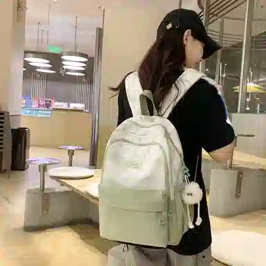 醇龙  休闲简约小众扎染大容量    双肩包  女款