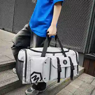 醇龙 大容量多功能干湿分离带独立鞋仓 牛津布 旅行包 男女同款情侣款 黑/黄/灰/白/紫/粉/青绿/桔红