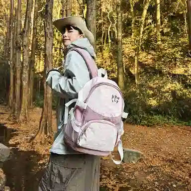 醇龙 港风运动休闲百搭书包轻便学生大容量登山超轻旅游背包 尼龙 双肩包 女款 多色