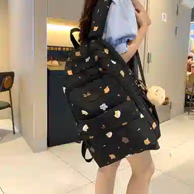 醇龙 时尚简约 尼龙 双肩包 女款 多色