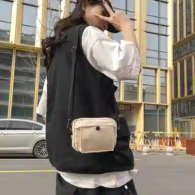 醇龙 尼龙男女通用多色简约单肩包情侣运动手机包休闲百搭斜挎包