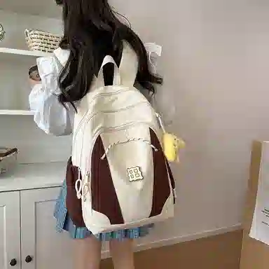 醇龙 暗黑系工装风街拍时尚轻便 尼龙 双肩包 女款 多色