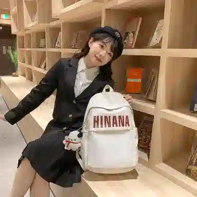 醇龙 日系大容量韩版原宿简约 双肩包 尼龙 男女通用 多色