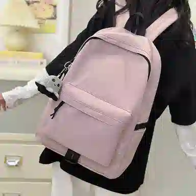 醇龙 纯色简约时尚百搭 尼龙 双肩包 男女同款情侣款 多色