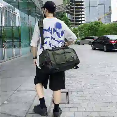 醇龙 大容量干湿分离多功能轻便防水 尼龙拼牛津布 旅行包 常规 男女同款情侣款 黄色/粉色/绿色/红色/黑色/卡其色