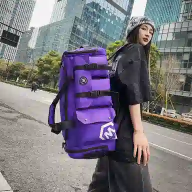 醇龙 大容量多功能干湿分离带独立鞋仓 牛津布 旅行包 男女同款情侣款 黑/黄/灰/白/紫/粉/青绿/桔红