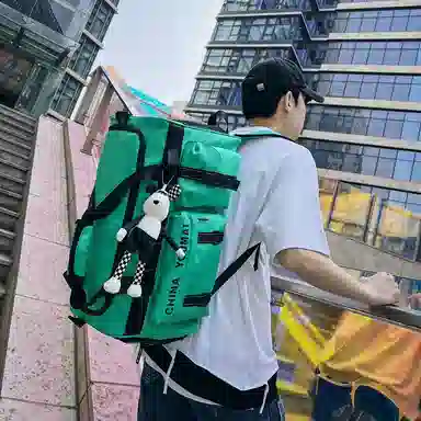 醇龙 多功能大容量干湿分离多功能 尼龙布 旅行包 男女同款情侣款 黑/青绿/军绿/红/黄/卡其/粉