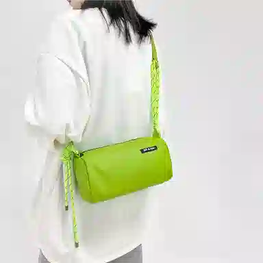 醇龙 休闲防水通勤包 超纤面料 单肩包 常规 男女同款情侣款 白色/黑色/卡其色/绿色