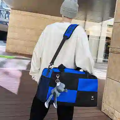 醇龙 大容量短途旅行干湿分离多用 牛津布 单肩包 男女同款情侣款 黑/青绿/蓝/灰/粉/紫/黄/红/白