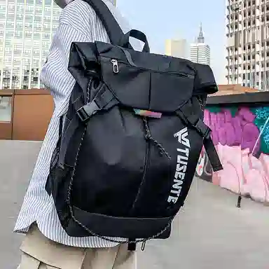 茵初 大容量运动训练篮球背包休闲旅行书包 牛津布 双肩包 常规 男女同款情侣款 多色