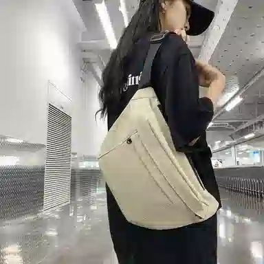 醇龙 尼龙布 男女通用 拉链开合百搭通勤 多色 胸包