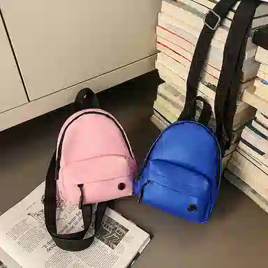 醇龙 时尚精致运动百搭轻便纯色洋气简约清新日常通勤 皮膜拼尼龙 斜挎包单肩包 男女同款情侣款 多色