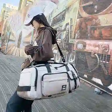 醇龙 大容量运动防水休闲 尼龙 旅行包 常规 男女同款情侣款 黑色/绿色/灰色