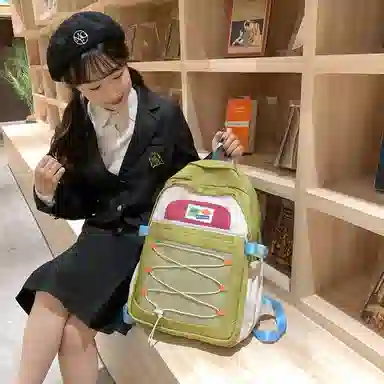 醇龙  尼龙男女通用多色露营多巴胺双肩包电脑大容量