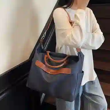 醇龙 高颜值时尚单肩包轻便大容量斜挎包韩系手提百搭 尼龙 旅行包 男女同款情侣款 多色