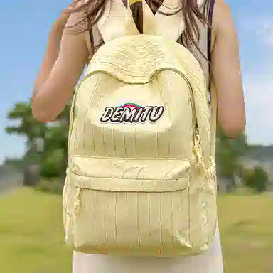 醇龙 高颜值简约轻便百搭 尼龙 双肩包 常规 男女同款情侣款 多色