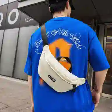 醇龙 时尚休闲轻便 尼龙 胸包 常规 男女同款情侣款 多色