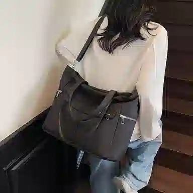 醇龙 高颜值时尚百搭大容量简约通勤 尼龙 托特包单肩包 男女同款情侣款 多色