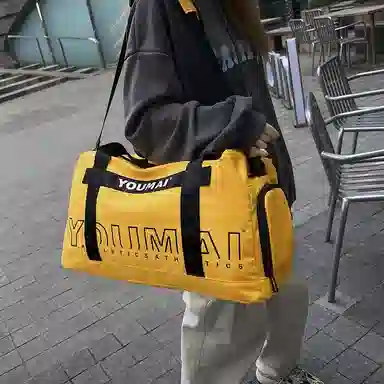 醇龙 大容量 干湿分离 短途便携 尼龙 单肩旅行包 常规 男女同款情侣款 黑/粉/黄/卡其/绿/红