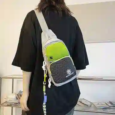 醇龙  斜挎包时尚胸包男女通用尼龙单肩包休闲外出旅游小背包运动包 多色