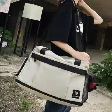 醇龙 中性风休闲简约短途旅游时尚百搭 尼龙 旅行包 常规 男女同款情侣款 黑/红/黄/卡其/青绿/军绿/粉