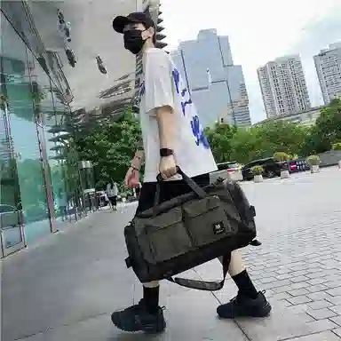 醇龙 大容量干湿分离多功能轻便防水 尼龙拼牛津布 旅行包 常规 男女同款情侣款 黄色/粉色/绿色/红色/黑色/卡其色