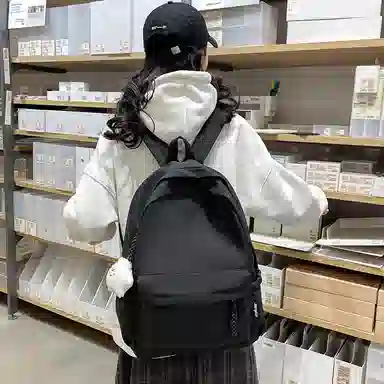 醇龙  简约纯色大容量 尼龙 男女通用 多色 背包双肩包