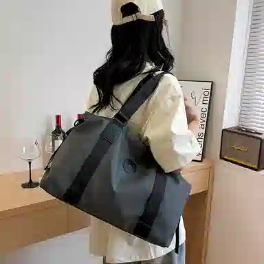 醇龙  男女通用双色旅行包短途轻便行李包袋出差大容量可手提单肩斜挎