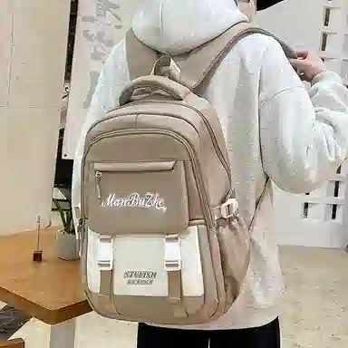 醇龙 减负书包大容量多隔层百搭背包书包 尼龙 双肩包 常规 男女同款情侣款 多色