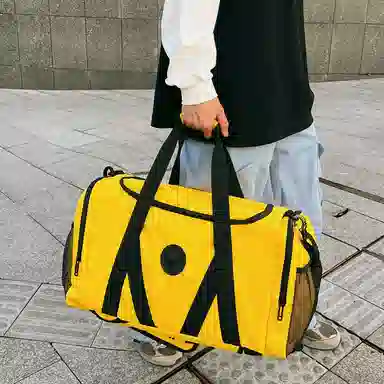 醇龙 大容量多功能干湿分离 牛津布 旅行包 男女同款情侣款 黑/红/灰/白/青绿/粉/黄/紫