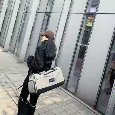 醇龙 大容量干湿分离 尼龙 旅行包 男女同款情侣款 黑/深灰/粉/红/卡其/绿/蓝